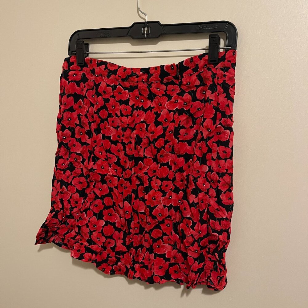 ZARA Accessories Red Floral Matching Set – Top & Skirt – Size L NWT - Picture 9 of 10